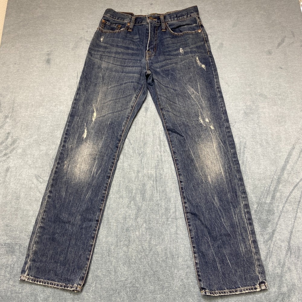 Vintage American Eagle Outfitters Jeans Mens 29x32 Blue Straight Leg Distressed